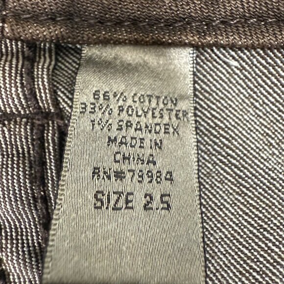 Chicos Platinum Denim Womens Size 2.5 Brown Capri Pants Mid-Rise Stretch - Picture 4 of 11